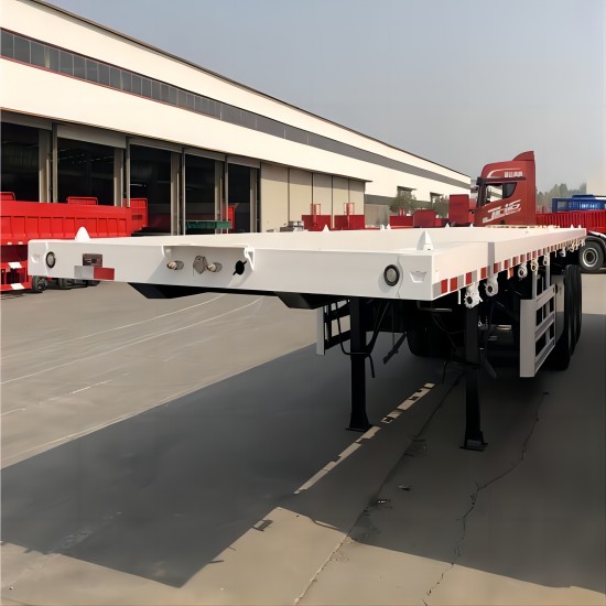 3 Axle Flatbed Tractor Trailer With Mechenical Suspension - Image 5