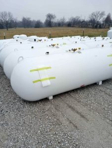 New 500 Gallon Above Ground and Underground Propane Tank